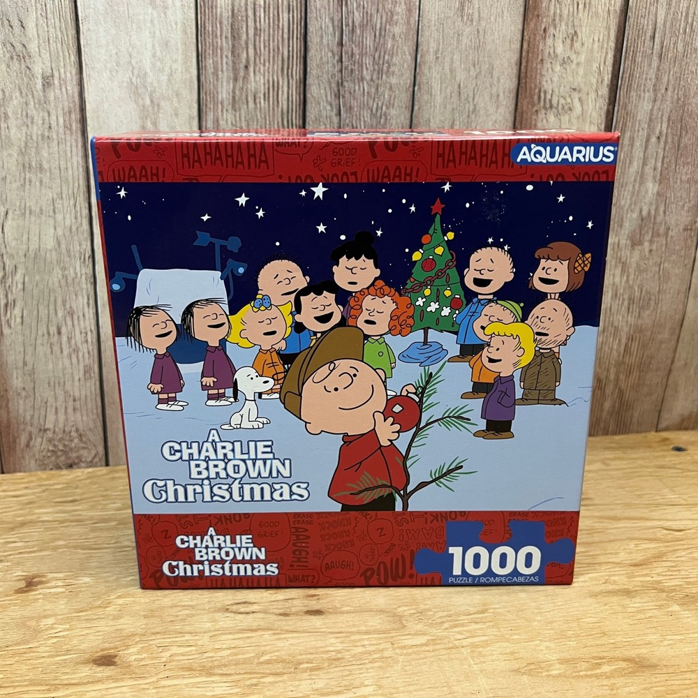 Aquarius Peanuts A Charlie Brown Christmas 1000 Piece Jigsaw Puzzle Complete